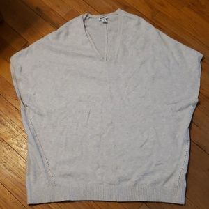 V-Neck Sleeveless Dolman Style Sweater